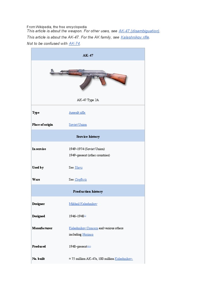 Ak 47 Model | PDF
