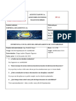 Entrevista Con El Jefe Del Departamento de Contabilidad