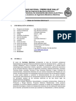 Universidad Nacional "Pedro Ruiz Gallo": Facultad de Ingeniería Mecánica Eléctrica Ingeniería Mecánica Eléctrica