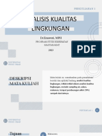 Analisis Kualitas Lingkunga. Presentasi