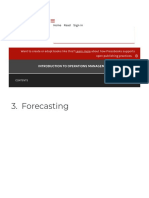 Forecasting - Introduction To Operations Management