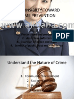 Responsibilty Toward Crime Prevention