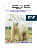 Essentials of The Living World 5th Edition George Johnson Solutions Manual