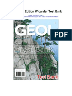 Geol 2nd Edition Wicander Test Bank