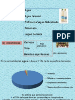 Agua Agua Mineral Refrescos/ Agua Saborizada Gaseosas Jugos de Fruta A) No Alcohólicas