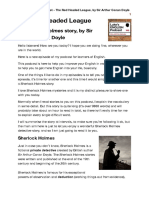Sherlock Holmes - The Red Headed League Learn English With A Short Story PDF Google Docs
