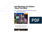 International Marketing 3rd Edition Dana Test Bank