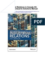 Industrial Relations in Canada 4th Edition Mcquarrie Solutions Manual