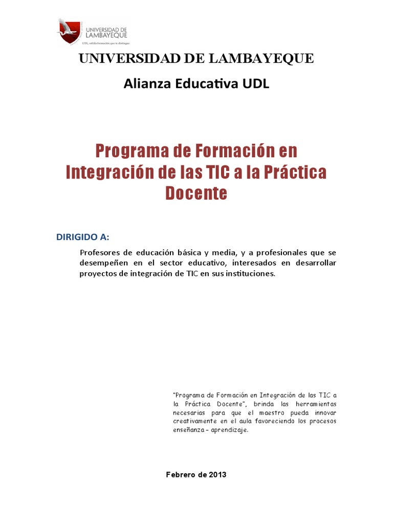 Capacitación en TIC para Docentes | PDF | Enseñando | Maestros