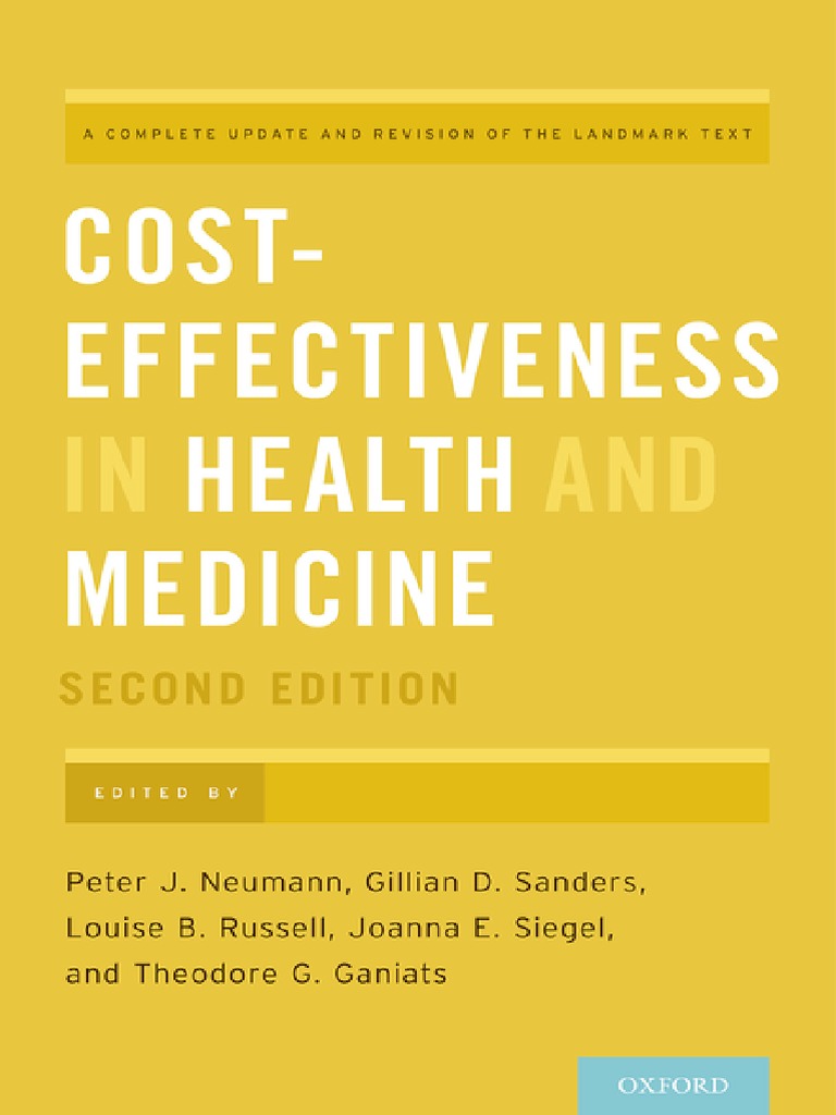 Cost effectiveness in health and medicine project summary coll z