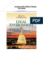 Legal Environment 5th Edition Beatty Test Bank