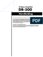 Basversterker DB500 Manual