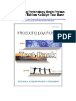 Introducing Psychology Brain Person Group 4th Edition Kosslyn Test Bank