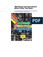 Integrated Marketing Communications 4th Edition Chitty Test Bank