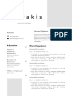 Minimalist Professional CV