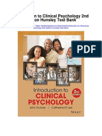 Introduction To Clinical Psychology 2nd Edition Hunsley Test Bank