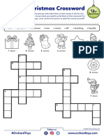 Christmas Crossword Activity Sheet