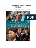 Global Marketing 3rd Edition Gillespie Test Bank