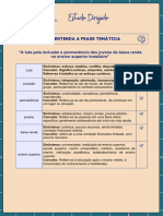 Tema 4 - Estudo Dirigido para Redação Sobre Jovens de Baixa Renda Nas Universidaes