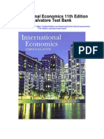 International Economics 11th Edition Salvatore Test Bank