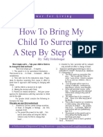 How To Bring My Child To Surrender