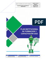 TH PL 003 Plan Institucional de Capacitacion y Formacionvs4