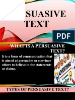 Persuasive Text