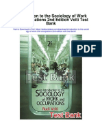 Introduction To The Sociology of Work and Occupations 2nd Edition Volti Test Bank