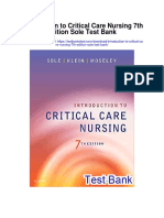 Introduction To Critical Care Nursing 7th Edition Sole Test Bank