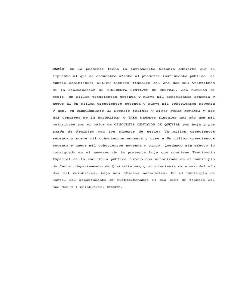 Impuesto y Timbres Fiscales 2023 | PDF | Finanzas y dinero