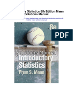 Introductory Statistics 8th Edition Mann Solutions Manual