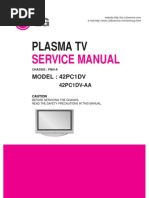 Download Service Manuals LG TV PLASMA 42PC1DV 42PC1DV Service Manual by Gareth Holder SN66793089 doc pdf