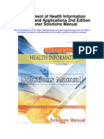 Management of Health Information Functions and Applications 2nd Edition Grebner Solutions Manual