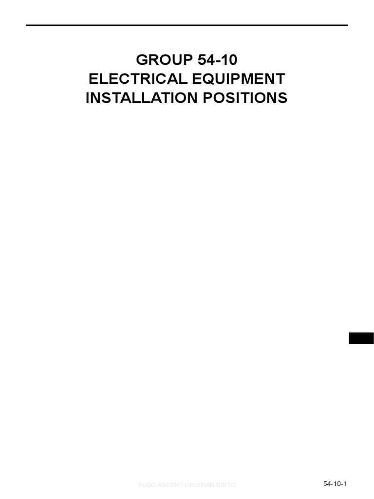 ELECTRICAL_EQUIPMENT_INSTALLATION_POSITION PDF Switch Automotive