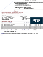 Romed Industria E Comercio de Equipamentos Medicos Ltda: Orcamento: Data: Prazo Entrega: Representante