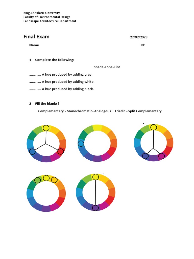 Final Exam PDF