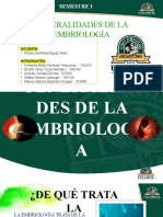 Generalidades de Embriologia
