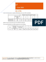 Grade Thresholds - June 2023: Cambridge O Level Arabic (3180)