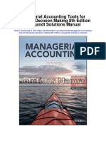 Managerial Accounting Tools For Business Decision Making 8th Edition Weygandt Solutions Manual