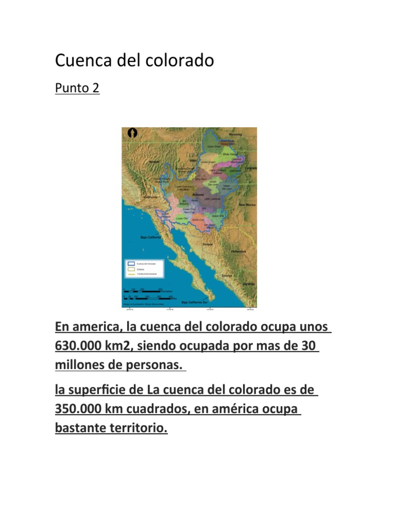 Superficie y biodiversidad de la cuenca del Colorado | PDF