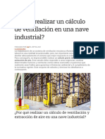 Cómo Realizar Un Cálculo de Ventilación en Una Nave Industrial