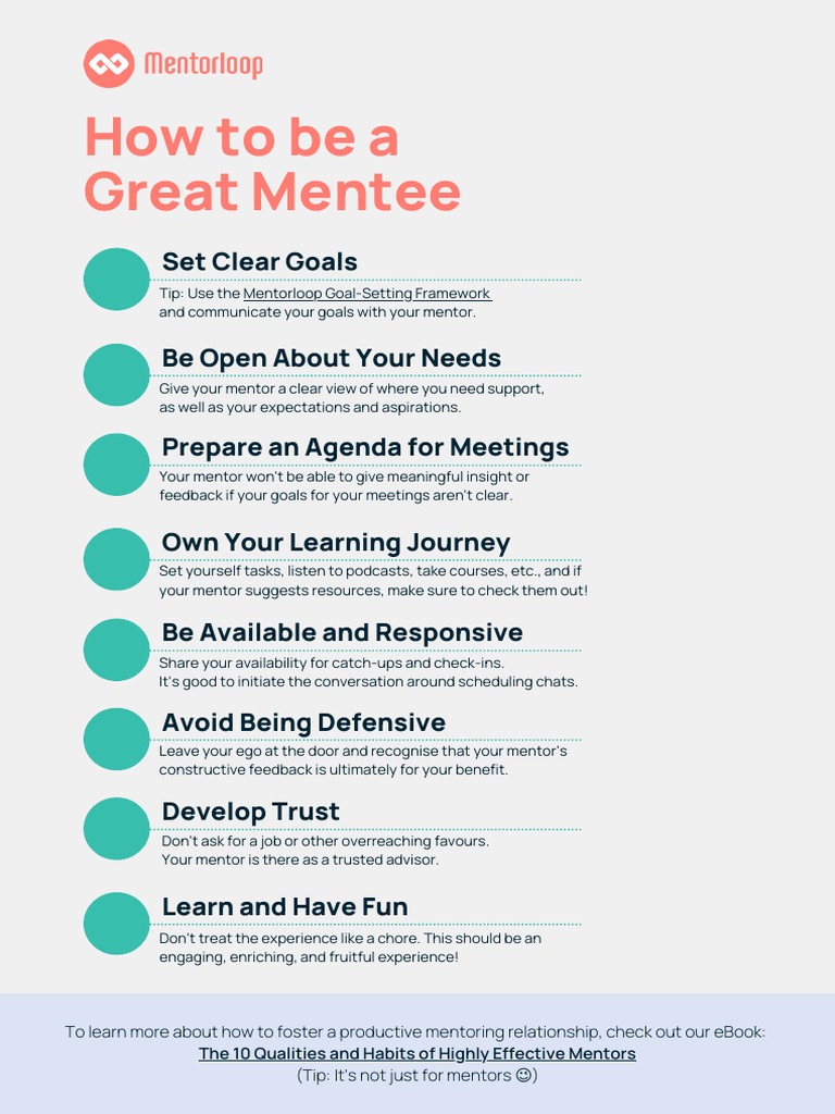 How To Be A Great Mentee | PDF | Self-Improvement