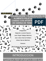 5.formulación y Elaboración de Alimento Peletizado para Canido Con Aporte Escencial de Harina de Tenebrio y Miel