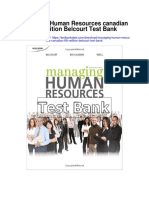 Managing Human Resources Canadian 6th Edition Belcourt Test Bank