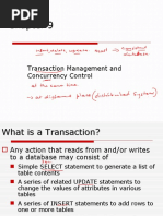 Transaction Management and Concurrency Control and Recovery in DBMS