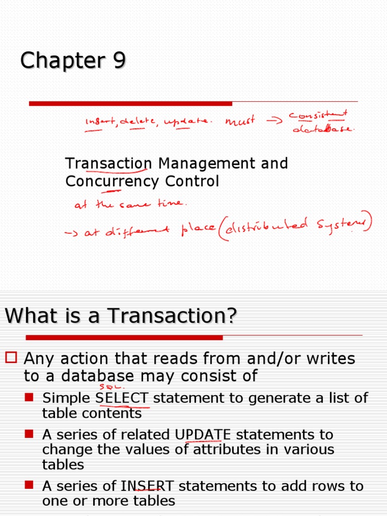 Transaction Management and Concurrency Control and Recovery in DBMS ...