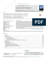 Geissdoerfer, M., Vladimirova, D. and Evans, S. (2018), “Sustainable business model innovation- a review”, JournalofCleanerProduction, Vol. 198, pp. 401-416. UTILIZADO