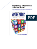 Marketing Canadian 3rd Edition Grewal Solutions Manual