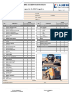 Check List Minicargadora