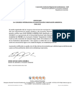 Certificado Ponencia